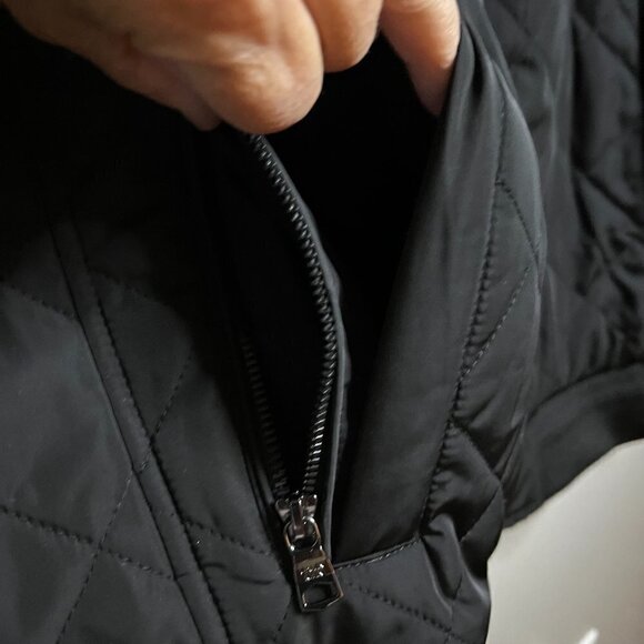 Calvin Klein Quilted Baseball Bomber Jacket Size L - Picture 3 of 5